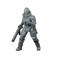 Helix Divisionv2 Miniature Cybernetic Ranger Miniature 360 Spin 01
