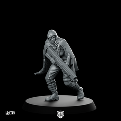 Hellen 02 Nomads Cyberpunk Miniature Cloaked Gunner