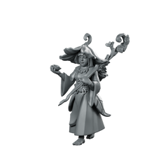 Herbalist Miniature Mushroom Witch Druid Miniature 360 Spin 01