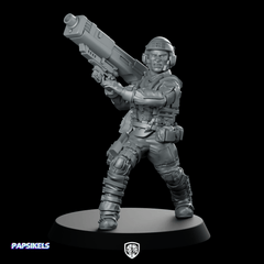 Hercul Spaceborne Defender E Heavy Trooper - Papsikels Miniatures - We Print Miniatures