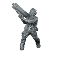 Hercul Spaceborne Defender E Heavy Trooper - Papsikels Miniatures - We Print Miniatures