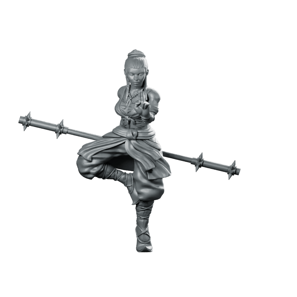 Herklia Alt Miniature Agile Polearm Warrior Fantasy - Haito - We Print Miniatures