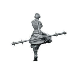 Herklia Alt Miniature Agile Polearm Warrior Fantasy - Haito - We Print Miniatures