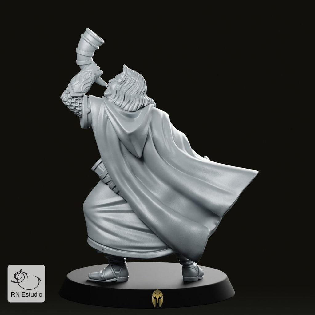 Hero Bogamir Horn & Sword Miniature - RN Estudio - We Print Miniatures