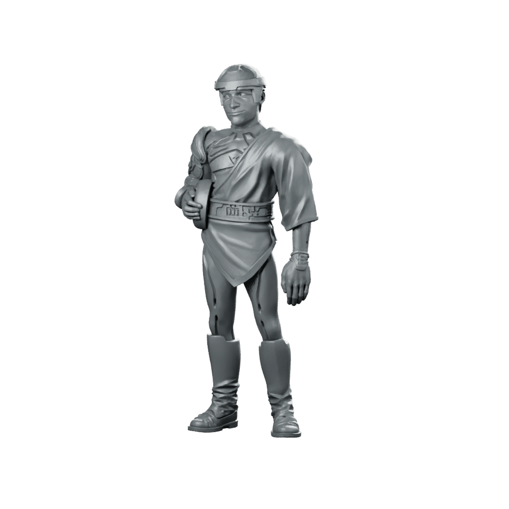Hero Program Kevin Miniature Sci - Fi Advisor Strategist - Papsikels Miniatures - We Print Miniatures