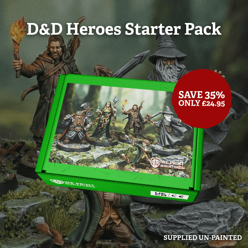 Heroes of the Hamlets 28mm Miniatures Starter Pack - RN Estudio - We Print Miniatures