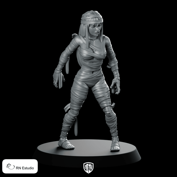 HeroQuest Female Mummy 1 Miniature Undead Wrapped Warrior