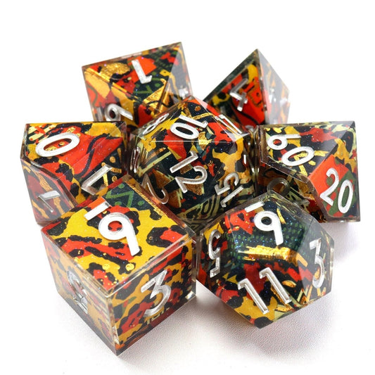 Hexbound Relic | Art Core Dice | 7 Piece Set - Tabletop Dominion - We Print Miniatures