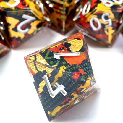 Hexbound Relic | Art Core Dice | 7 Piece Set - Tabletop Dominion - We Print Miniatures