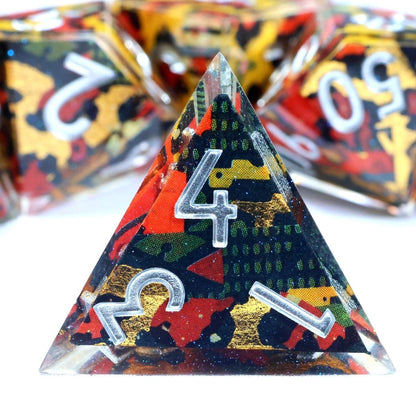 Hexbound Relic | Art Core Dice | 7 Piece Set - Tabletop Dominion - We Print Miniatures