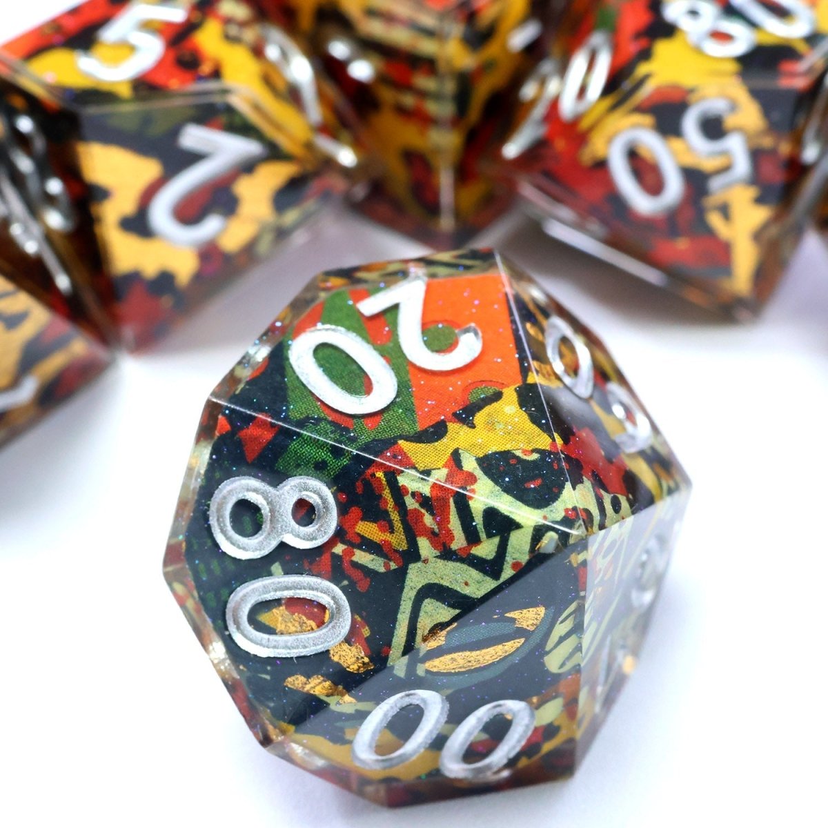 Hexbound Relic | Art Core Dice | 7 Piece Set - Tabletop Dominion - We Print Miniatures