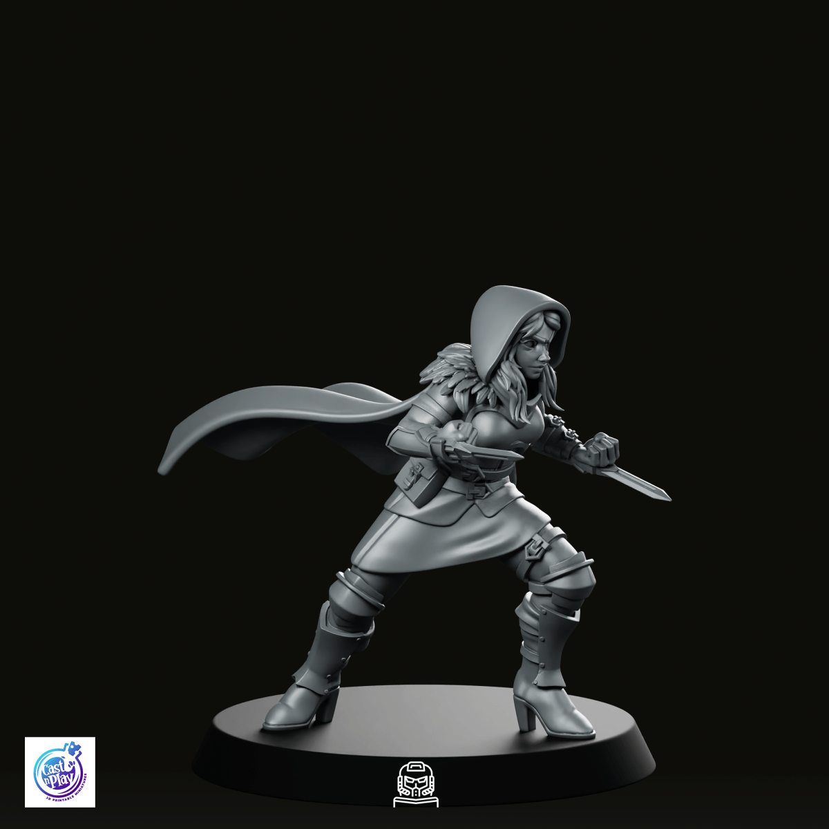 Hidden Daggers Rogue Miniature - CastNPlay - We Print Miniatures