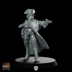 Highway Woman Fantasy Miniature Masked Pistol Outlaw Rogue