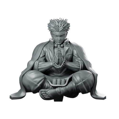 Gyomei Himejima Miniature Meditating Anime Hero Figure Miniature 360 Spin 01