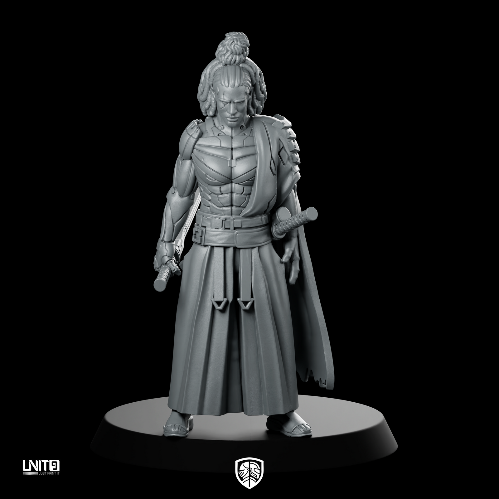 Hiro 01 Cyberpunk Miniature Futuristic Warrior Operative