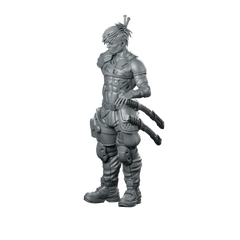 Hiroshi 01 Cyberpunk Miniature Tactical Operative Miniature 360 Spin 01