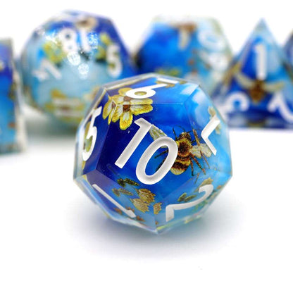 Honeyed Horizon | Art Core Dice| 7 Piece Set - Tabletop Dominion - We Print Miniatures