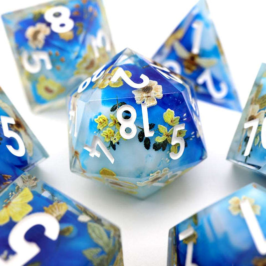 Honeyed Horizon | Art Core Dice| 7 Piece Set - Tabletop Dominion - We Print Miniatures