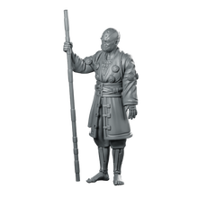 Hong Yuan 1 Cyberpunk Miniature Tactical Commander Staff Miniature 360 Spin 01