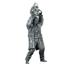 Hospital Zombie 2 Sci fi Miniature Infected Miniature 360 Spin 01
