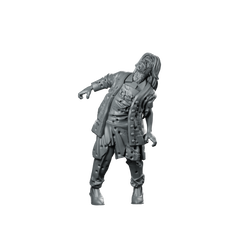 Hospital Zombie 3 Miniature Infected Zombie Civilian Miniature 360 Spin 01