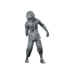 Hospital Zombie 7 Mutant Infected Civilian Corrupted Miniature 360 Spin 01