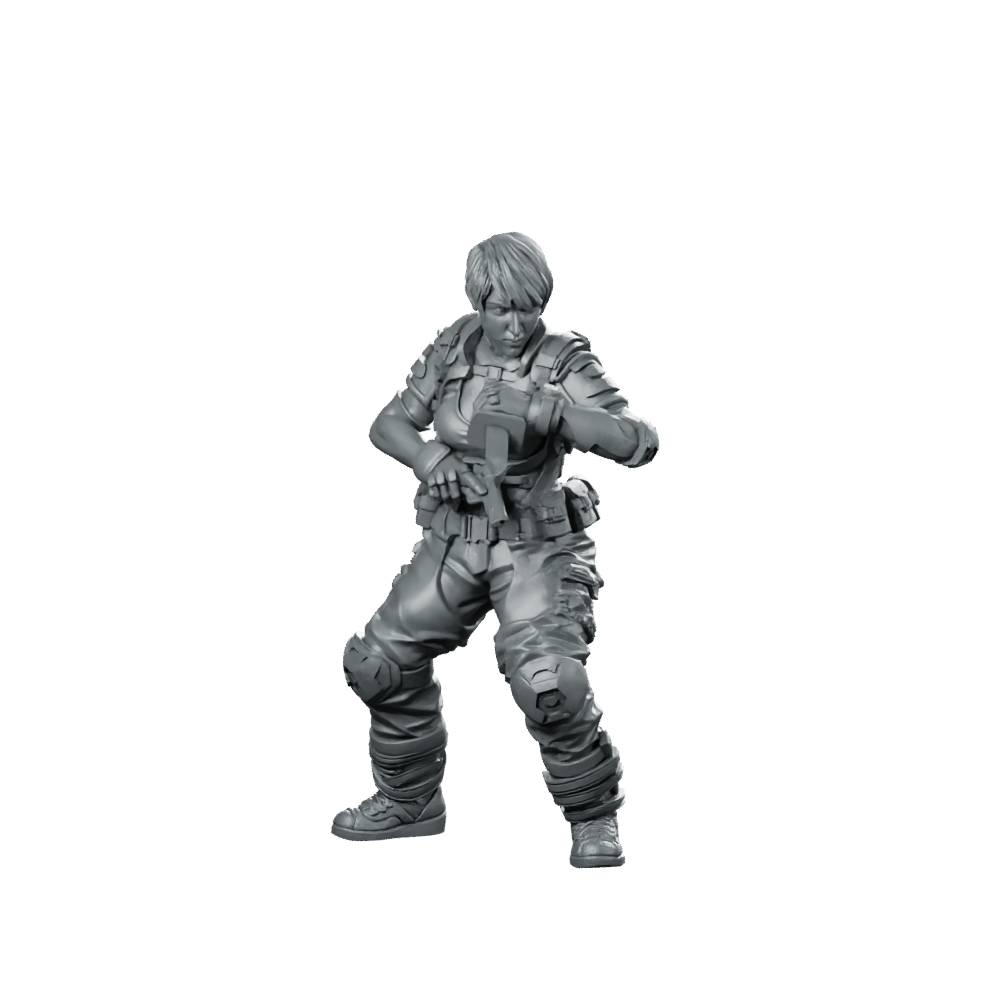 Hostage Rescuer 2 Miniature Tactical Sci - Fi Operative - Papsikels Miniatures - We Print Miniatures