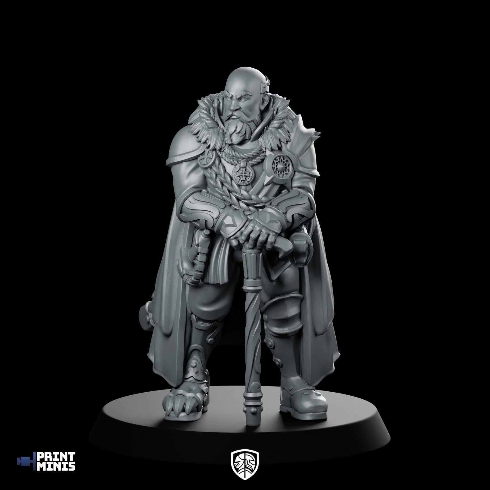 House Caraval Leader Miniature Armoured Jester Knight