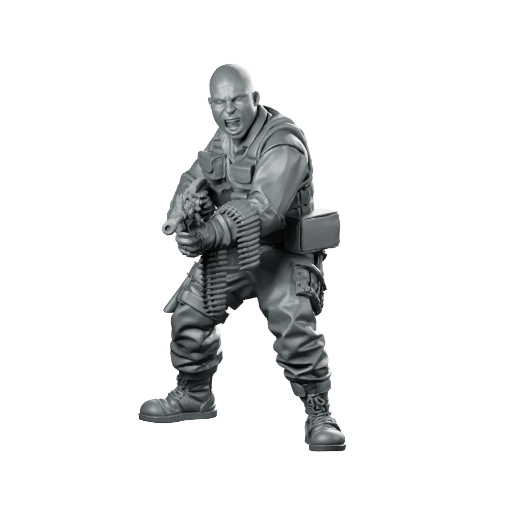 Dax Bracken with LMG Miniature Sci-Fi Rebel Commander Miniature 360 Spin 01
