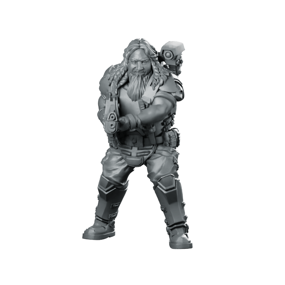 Human Colonial Marine Benjamin Verdouw Olges Miniature Heavy - Papsikels Miniatures - We Print Miniatures