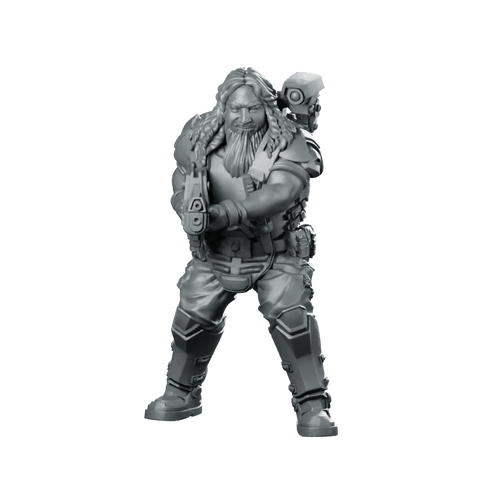 Human Colonial Marine Benjamin Verdouw Olges Miniature Heavy - Papsikels Miniatures - We Print Miniatures