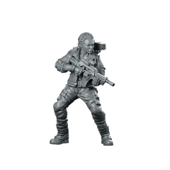 Human Colonial Marine Colonel Eula Hendricks 2 Miniature - Papsikels Miniatures - We Print Miniatures