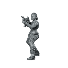 Human Colonial Marine Colonel Eula Hendricks 4 Miniature - Papsikels Miniatures - We Print Miniatures
