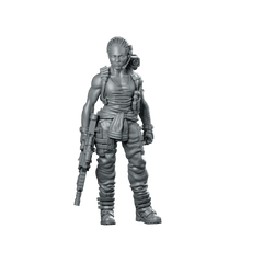 Human Colonial Marine Colonel Eula Hendricks 5 Miniature - Papsikels Miniatures - We Print Miniatures