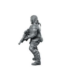 Human Colonial Marine Colonel Eula Hendricks 2 Miniature - Papsikels Miniatures - We Print Miniatures