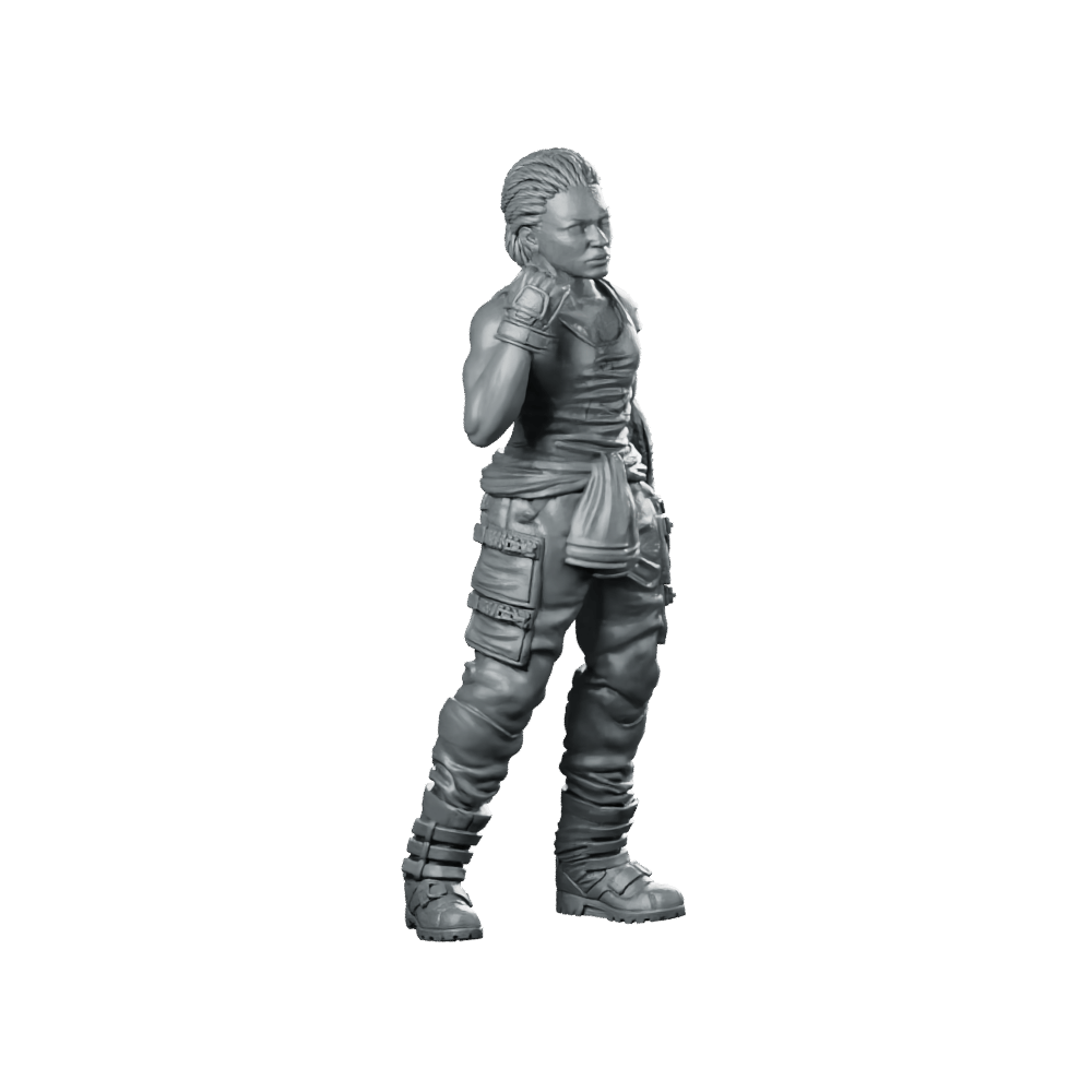 Human Colonial Marine Colonel Eula Hendricks 8 Miniature - Papsikels Miniatures - We Print Miniatures