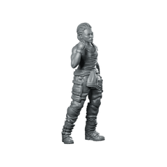 Human Colonial Marine Colonel Eula Hendricks 8 Miniature - Papsikels Miniatures - We Print Miniatures