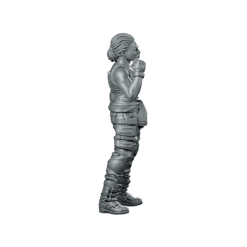 Human Colonial Marine Colonel Eula Hendricks 8 Miniature - Papsikels Miniatures - We Print Miniatures