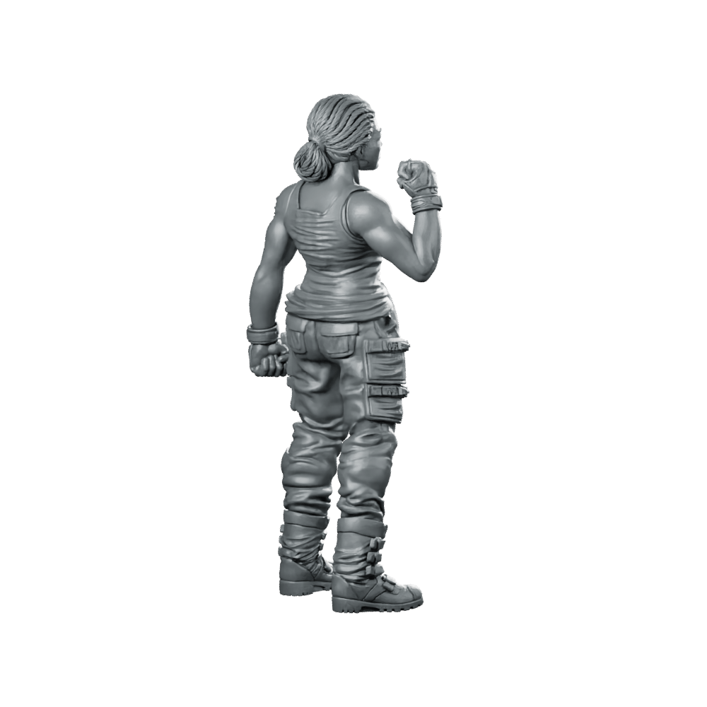 Human Colonial Marine Colonel Eula Hendricks 8 Miniature - Papsikels Miniatures - We Print Miniatures