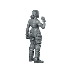 Human Colonial Marine Colonel Eula Hendricks 8 Miniature - Papsikels Miniatures - We Print Miniatures