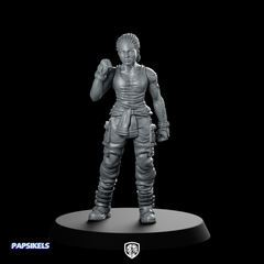 Human Colonial Marine Colonel Eula Hendricks 8 Miniature