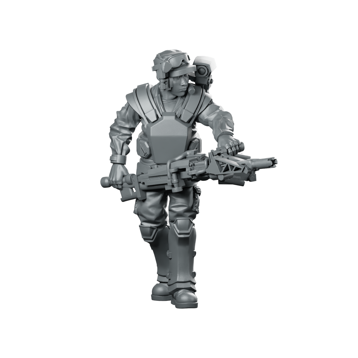 Human Colonial Marine Gunner Pvt Robert Miniature Miniature 360 Spin 01