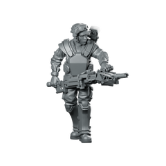 Human Colonial Marine Gunner Pvt Robert Miniature Miniature 360 Spin 01
