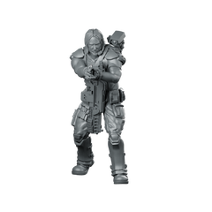 Human Colonial Marine John Winters Miniature Sci-Fi Hero Miniature 360 Spin 01