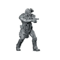 Human Colonial Marine John Winters Miniature Sci-Fi Hero Miniature 360 Spin 02