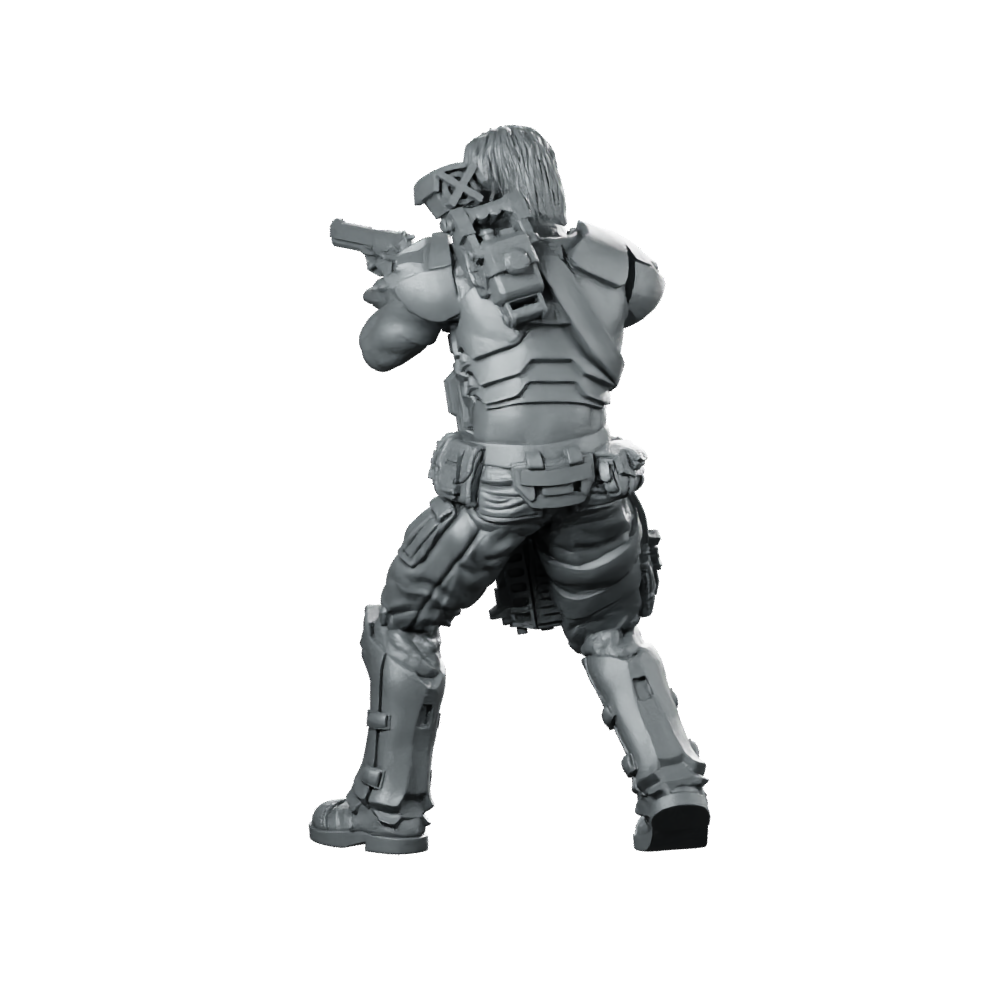 Human Colonial Marine John Winters Miniature Sci-Fi Hero Miniature 360 Spin 06