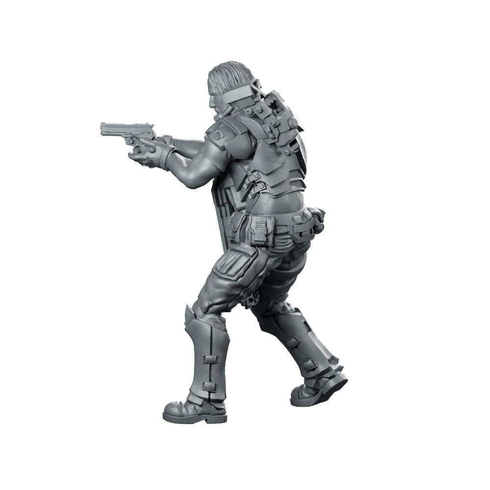 Human Colonial Marine John Winters Miniature Sci-Fi Hero Miniature 360 Spin 07