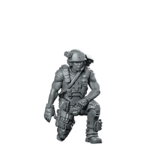 Colonial Medic Greg Hillerman Miniature Sci-Fi Combat Support Miniature 360 Spin 01
