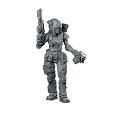 Human Colonial Marine Medic Morgan Dallas Miniature Sci-Fi Miniature 360 Spin 01