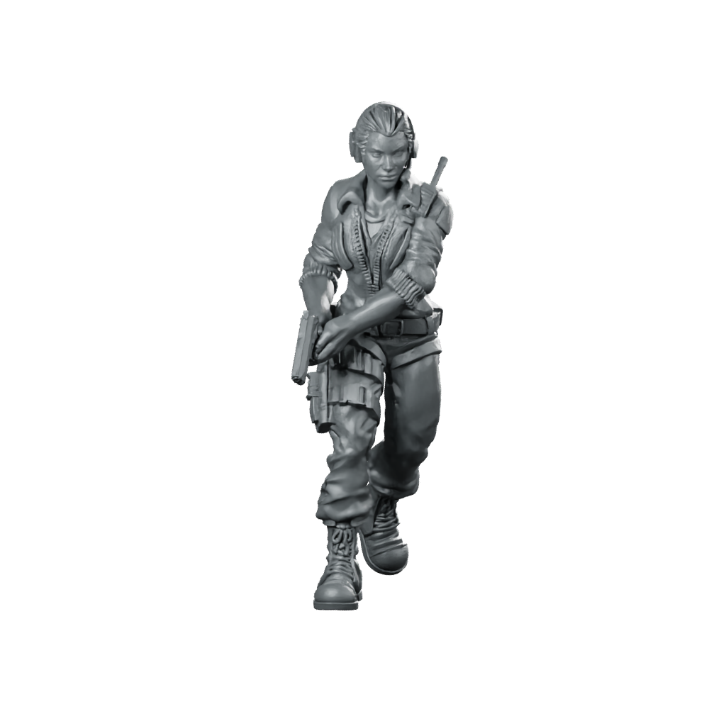 Human Colonial Marine Pilot Anita Chezkova Operative Miniature 360 Spin 01